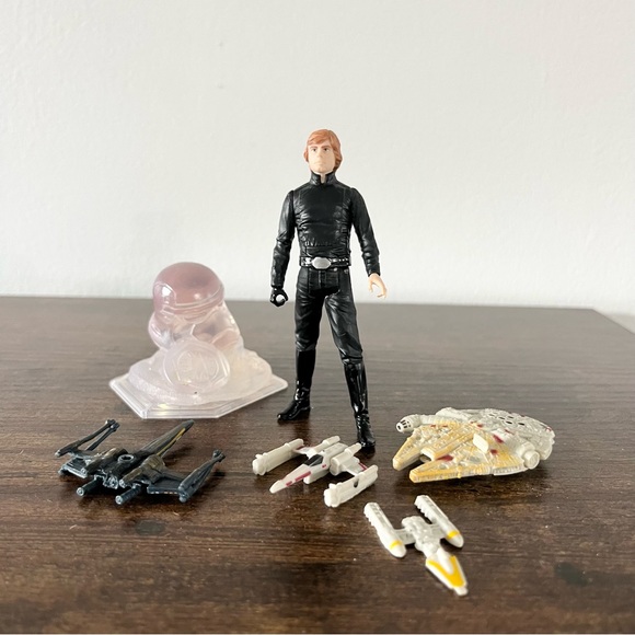 Star Wars Luke Skywalker Action Figure Infinity Millenium Falcon Micro Machines - Picture 1 of 6